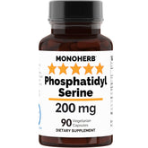 MONOHERB PhosphatidylSerine 200 mg bottle and capsules