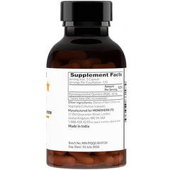 PQQ capsules next to bottle – 120-count bottle