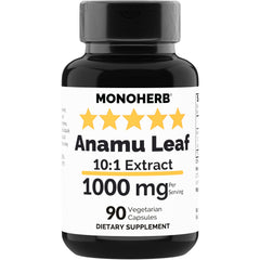 MONOHERB Anamu Leaf 1000 mg bottle with 90 vegan capsules