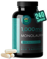 Bottle of Monolaurin 1000mg capsules