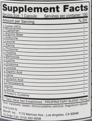 Montiff All-Basic-Plus 750 mg bottle back label