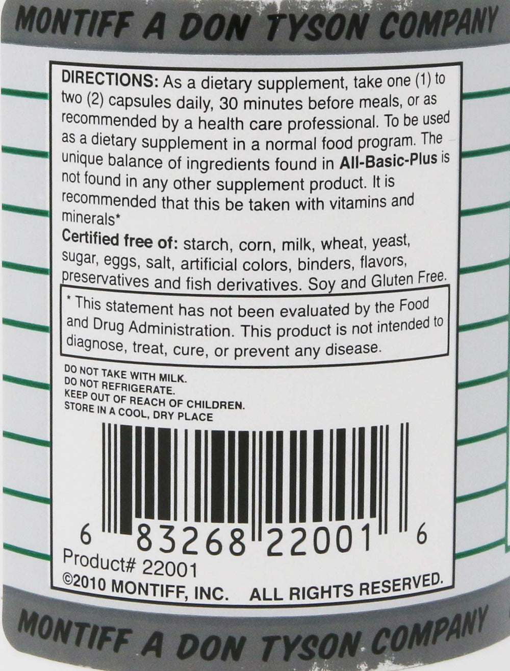 Montiff All-Basic-Plus 750 mg capsules and packaging