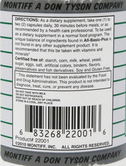 Montiff All-Basic-Plus 750 mg capsules and packaging