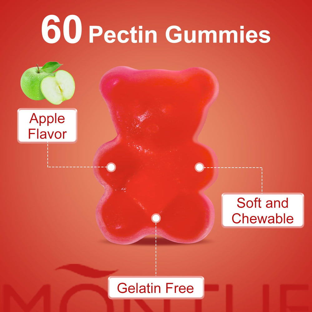 Serving suggestion of Montue gummies for daily use