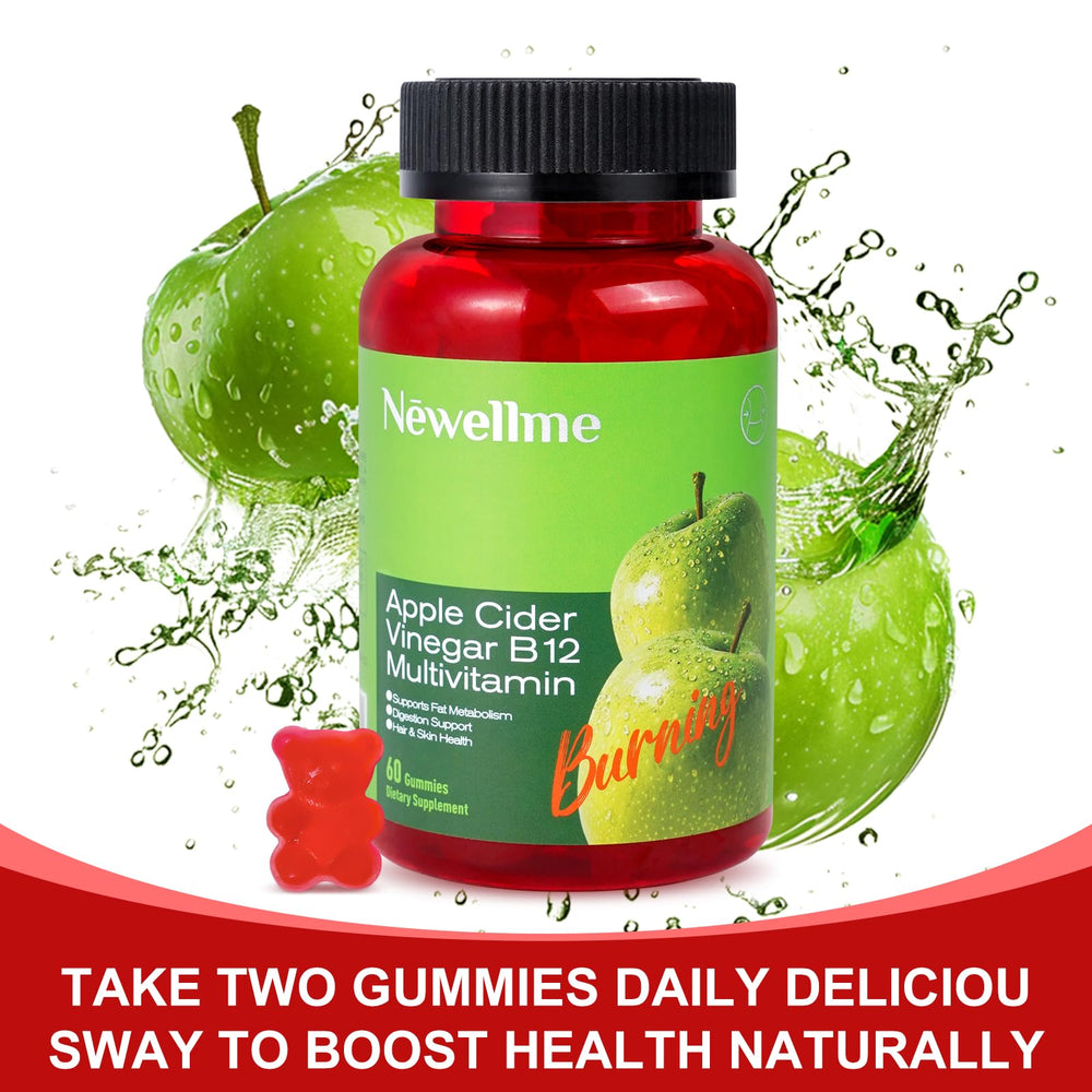 Non-GMO and vegan, gluten-free ACV gummies packaging