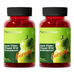 Montue NewellMe gummies closeup shows 44 mg ACV for digestion potential