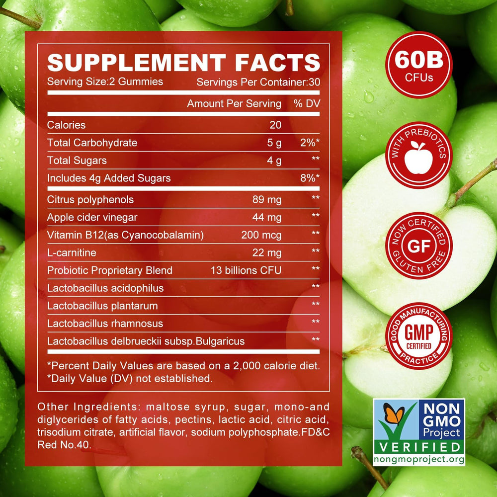 Montue Newellme label ingredients close-up showing B12 and vinegar content