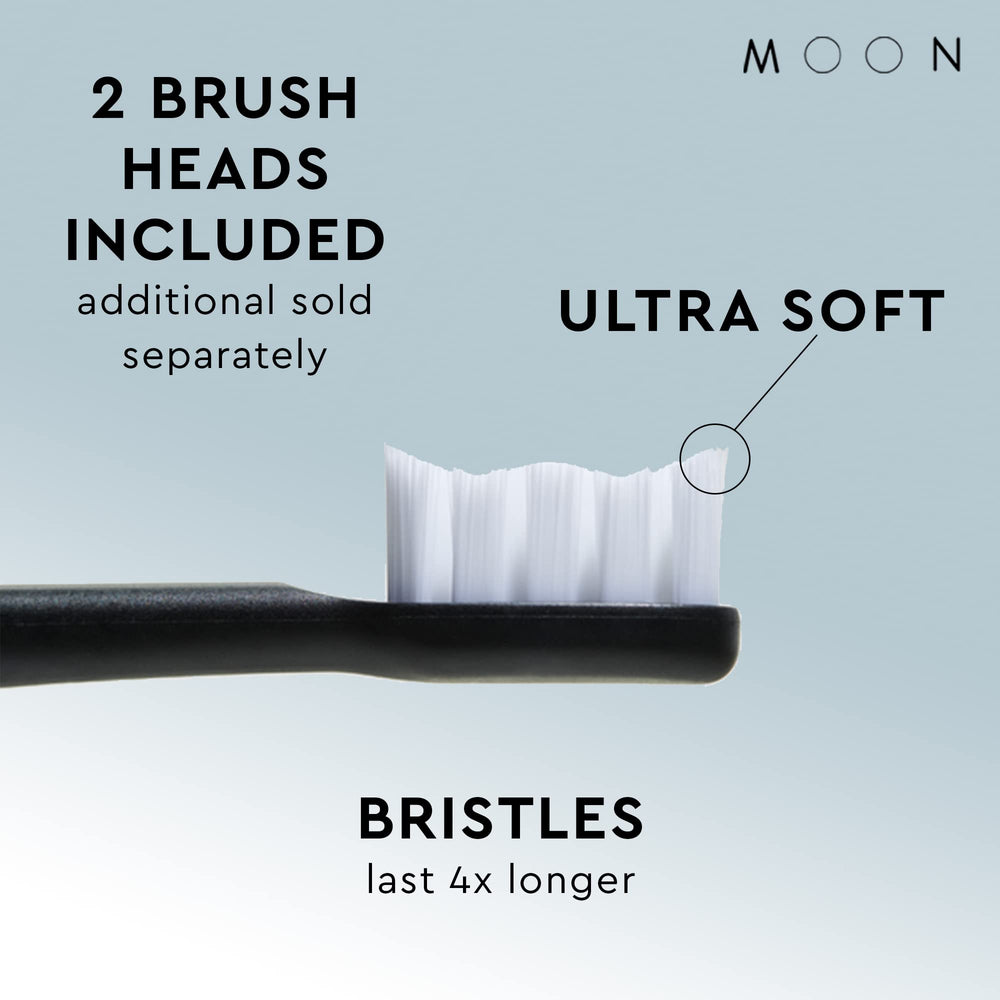 Includes two brush heads and travel case