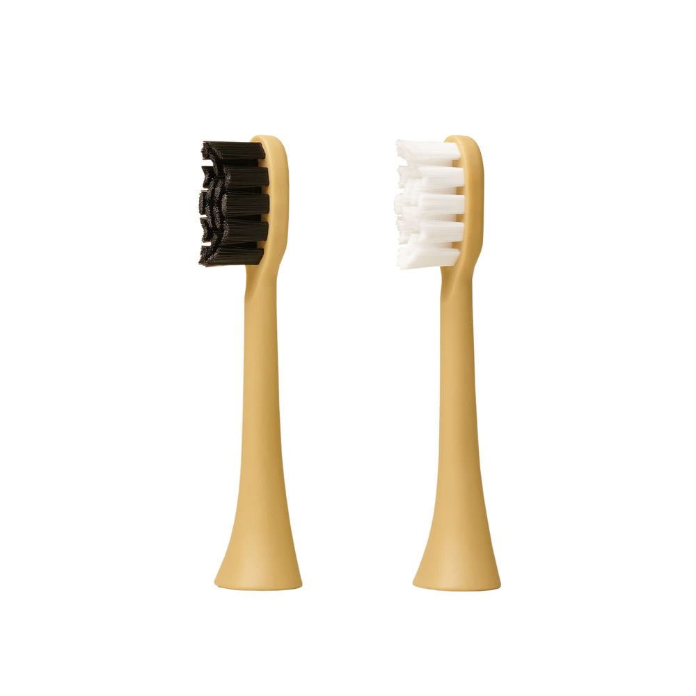 MOON Gold Replacement Toothbrush Heads - 2-Pack for MOON Electric Toothbrush with 720 Ultra-Fine Dupont Bristles