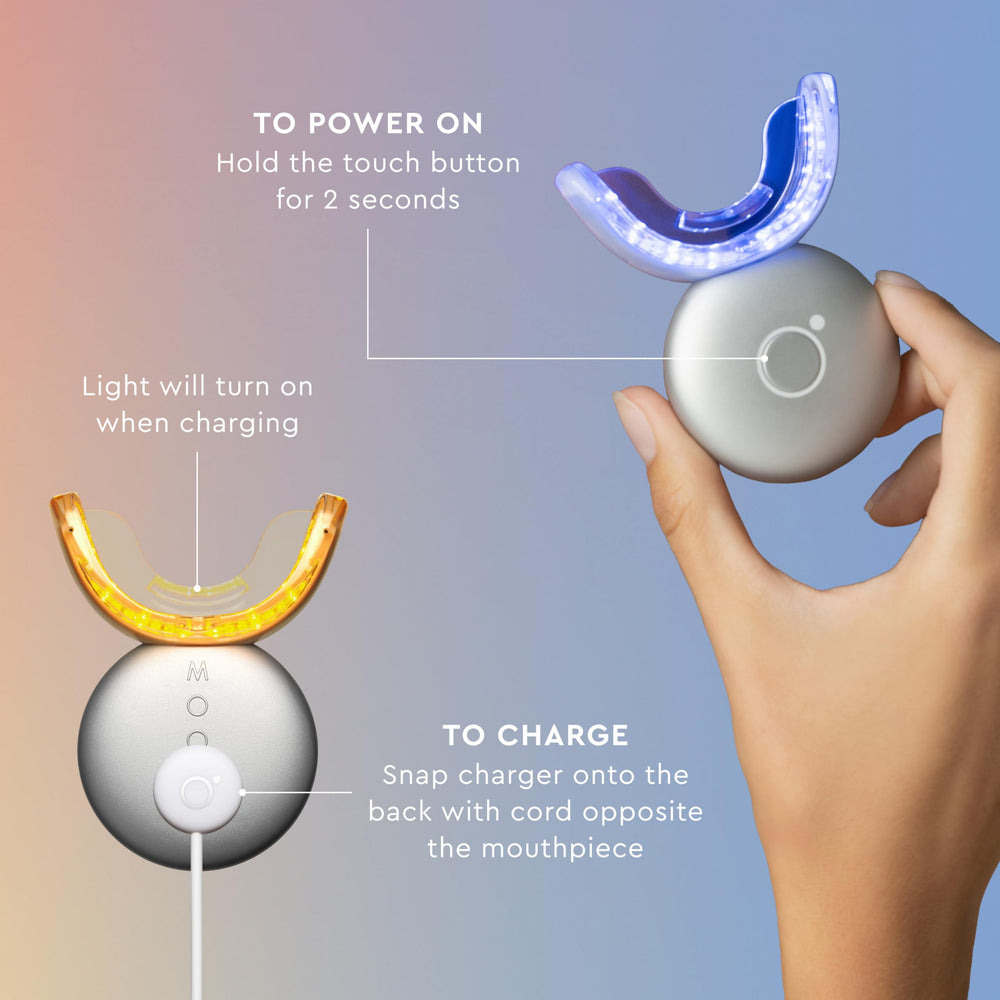 MOON whitening kit in use