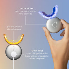 MOON whitening kit in use