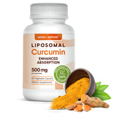 Moon + Mercury Liposomal Turmeric Curcumin 500mg bottle front view