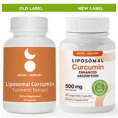 Label highlighting 500mg curcuminoids