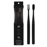 MOON Soft Bristle Toothbrush 2-Pack front view