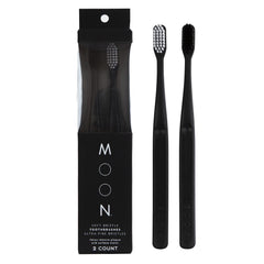 MOON Soft Bristle Toothbrush 2-Pack front view