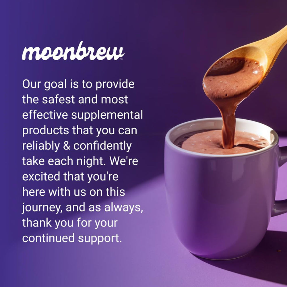 MoonBrew logo and product packaging