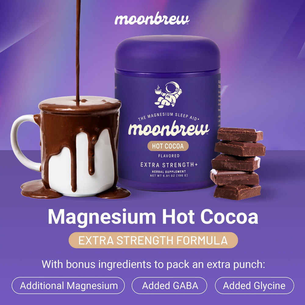 MoonBrew Nighttime Hot Cocoa being prepared with warm milk