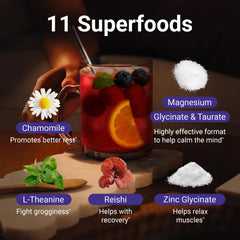 Ingredients: L-theanine, zinc glycinate, chamomile and magnesium