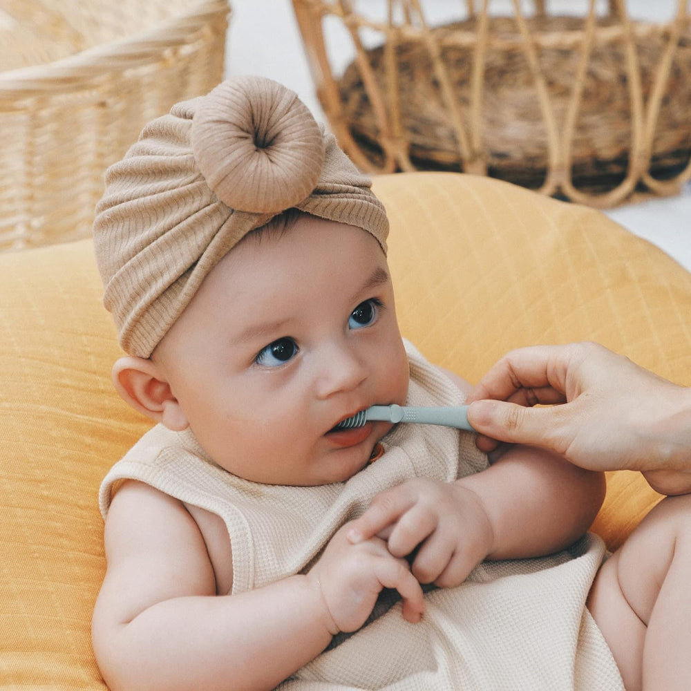 Koala teether doubles as a toothbrush