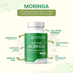 Moringa capsules with powder