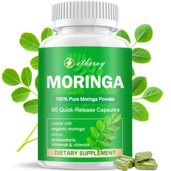 Moringa Capsules bottle with label