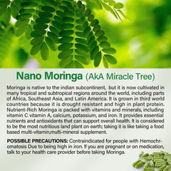 Moringa capsules for energy and vitality