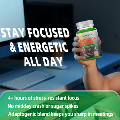 Eco-friendly packaging design for Moringa Gummies for Men