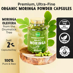 Organic Moringa oleifera leaf powder