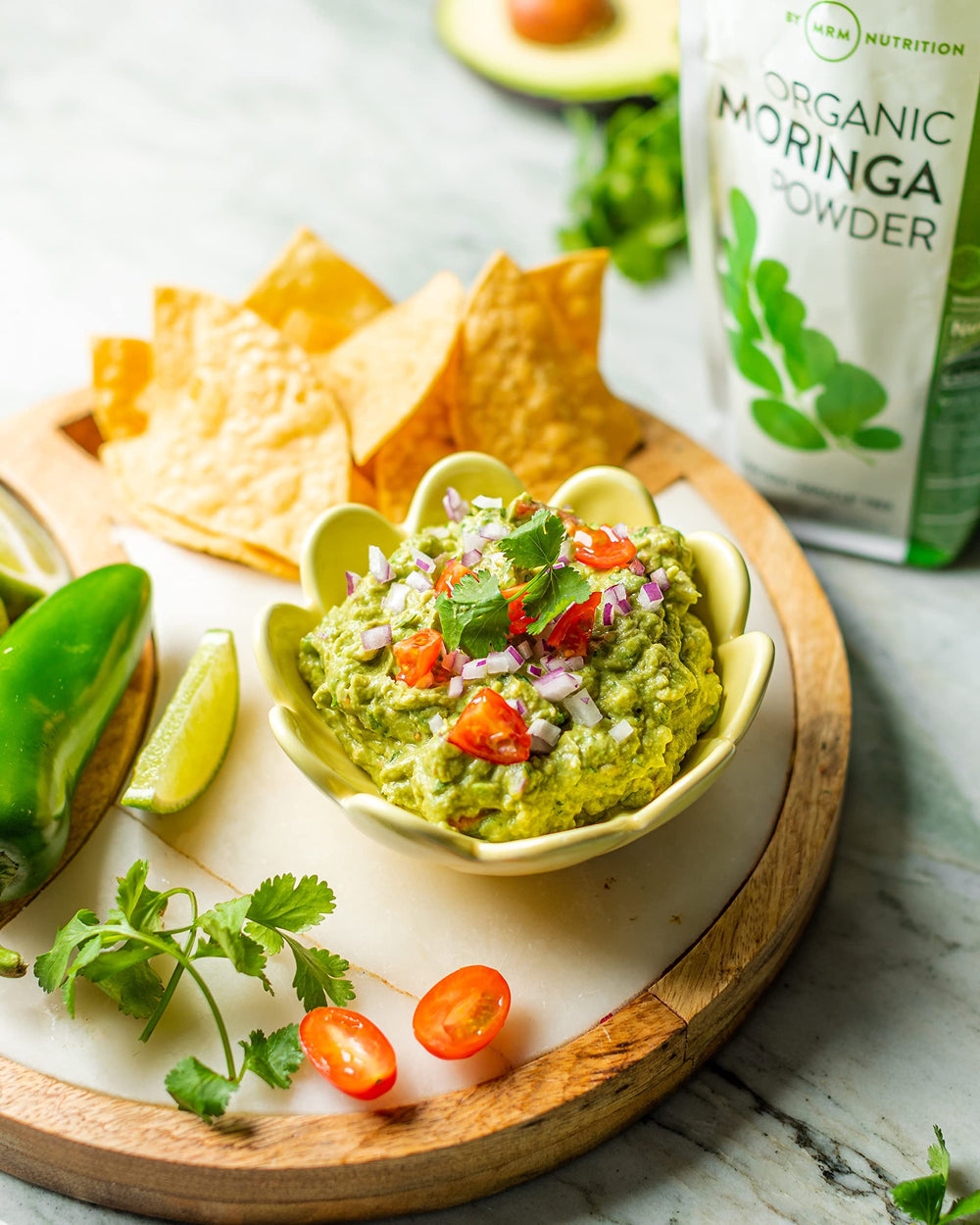 Recommended serving of moringa powder