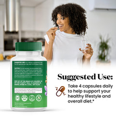 Bottle of Moringa supplement containing 240 capsules