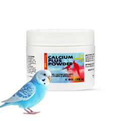 Bottle of Morning Bird Calcium Plus Powder with scoop