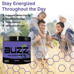 Morning Buzz Energy Powder gym bag scene conveys pre-workout energy for workouts