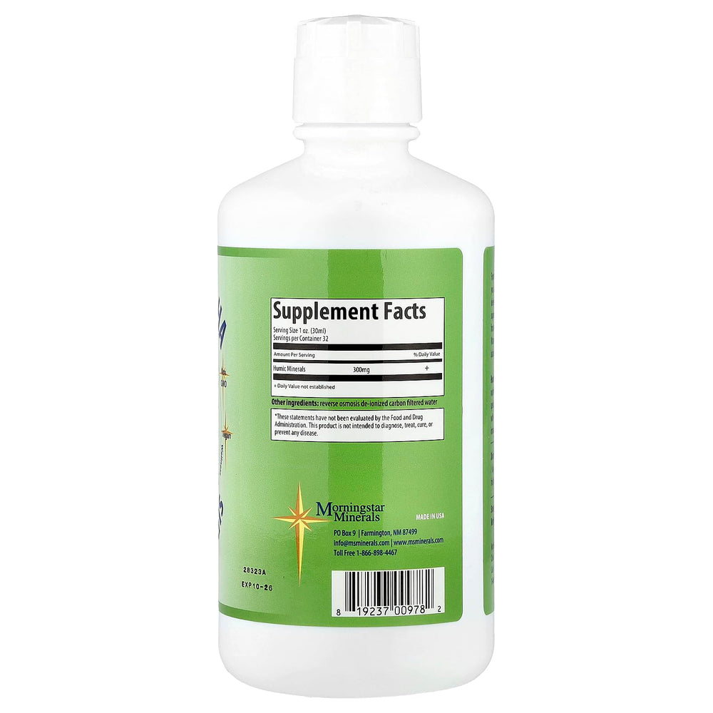 Illustration of fulvic and humic acids with minerals highlighting mineral transport