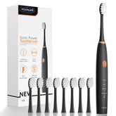 Mornwell sonic toothbrush with 76,000 vibrations per minute for deep cleaning