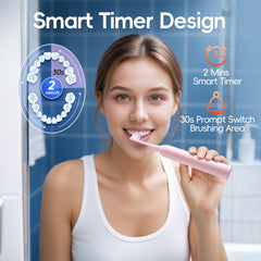Mornwell toothbrush with 5 brushing modes: Clean, Polish, Milder, White, Massage