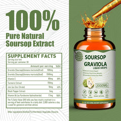 Dropper releasing soursop bitters liquid