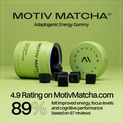 Motiv Energy Gummies packaging box and bottle