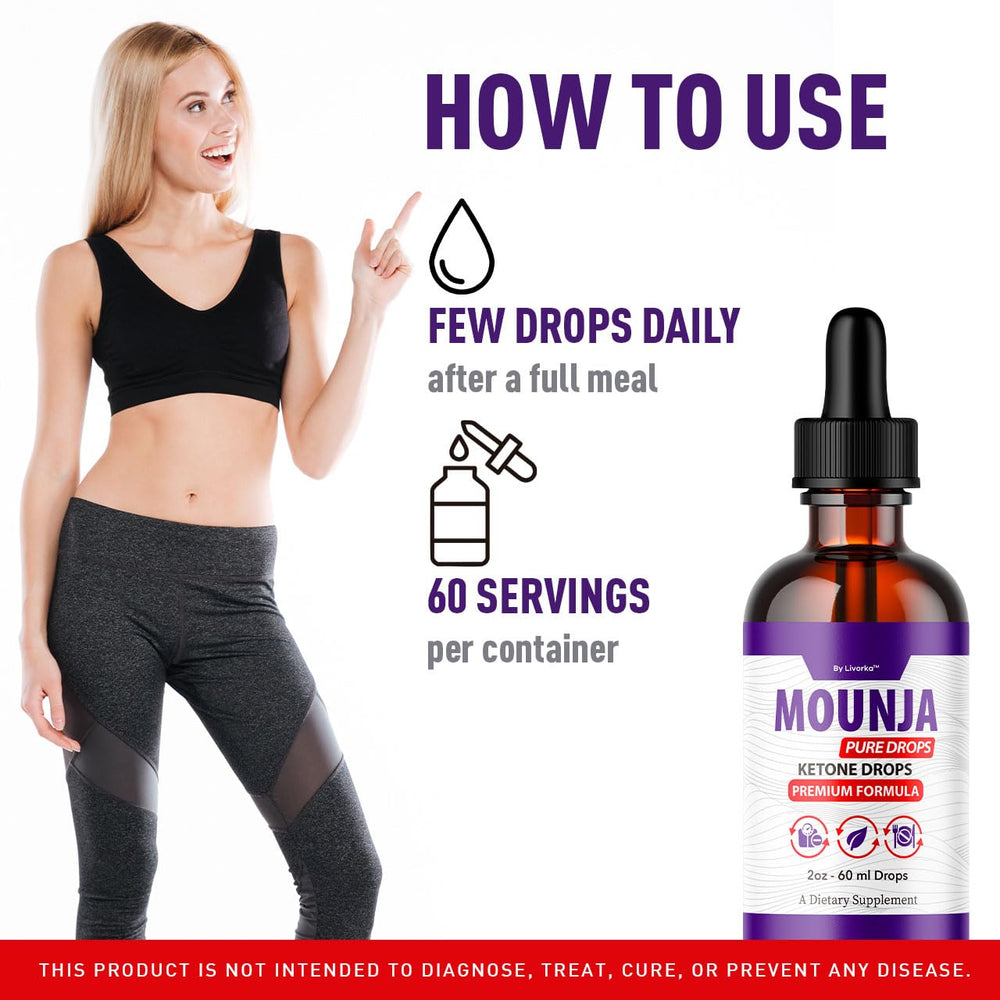 Mounja Pure Drops packaging and label