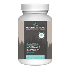 Mountain Peak Adrenal B Complex bottle on white background