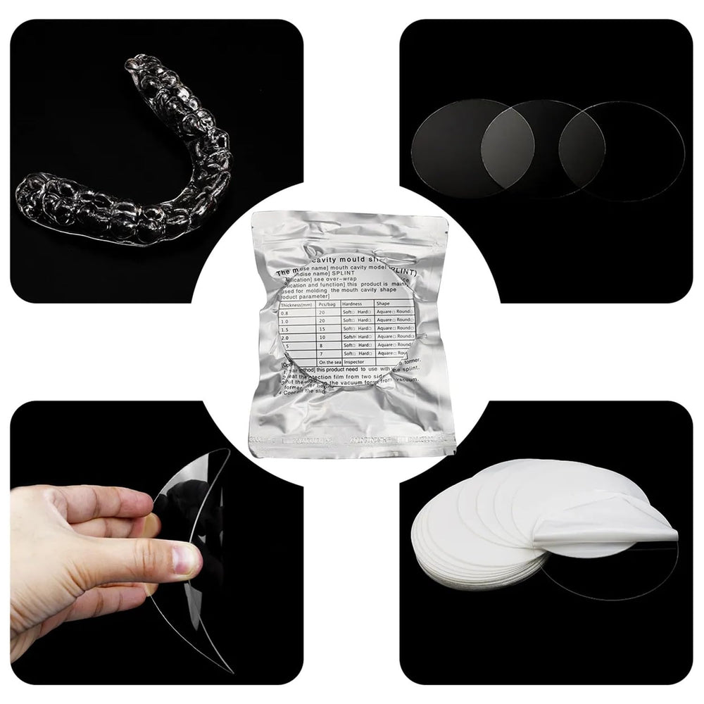 Mouth cavity model mold slice prepared for thermoforming