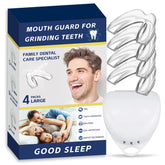 4-pack mouth guards for teeth grinding - large size