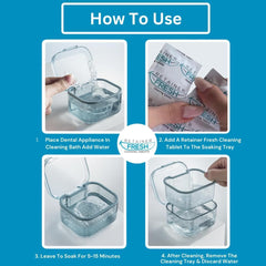 Mouth guard and night guard cleaning tablets