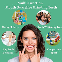 Four-pack night guards for teeth grinding with packaging
