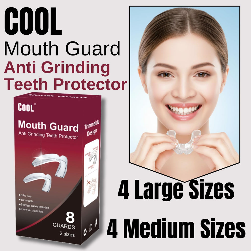 Anti-grinding night guard protecting enamel during sleep