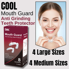 Anti-grinding night guard protecting enamel during sleep