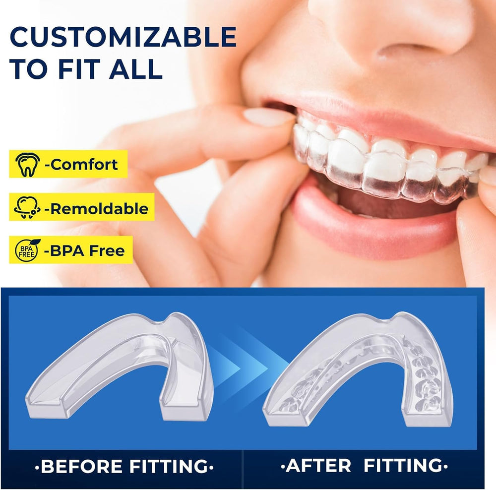 Soft dental guard for sleeping in the mouth