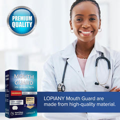 Close-up of mouth guard for teeth grinding at night