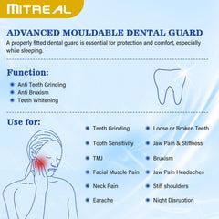 Two adjustable night guards to fit different mouth sizes
