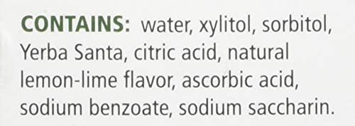 Ingredients panel of Mouth Kote bottle