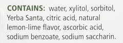 Ingredients panel of Mouth Kote bottle